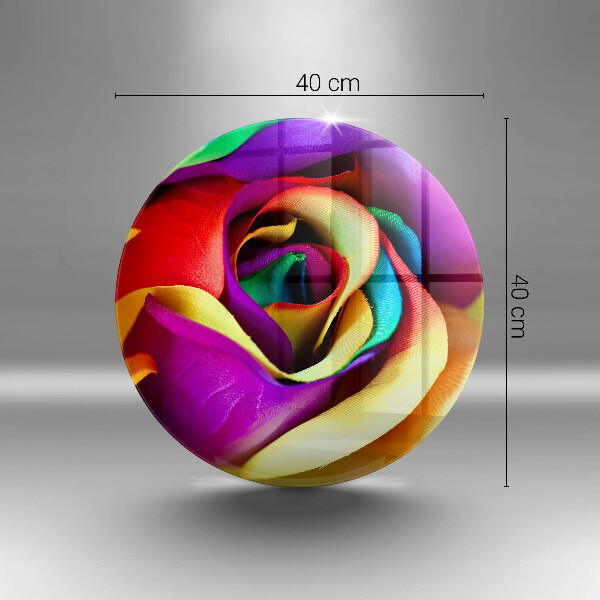 Tocător de bucătărie Petale de trandafiri colorate