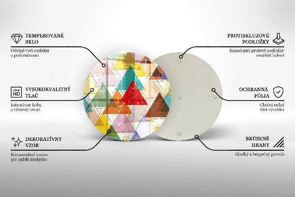 Tocător de bucătărie Triunghiuri pictate