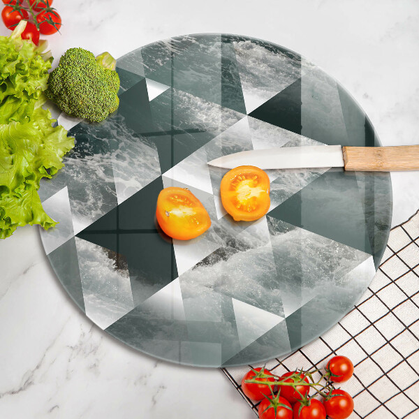 Tocător de bucătărie Triunghiuri și apă