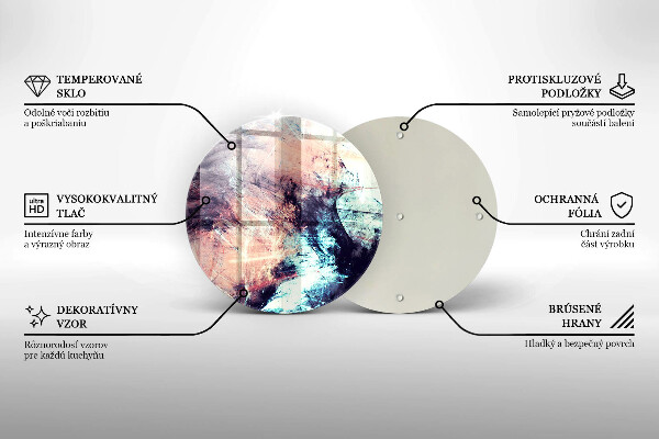 Tocător de bucătărie Abstracție pictată