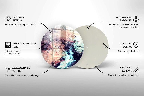 Tocător de bucătărie Abstracție pictată