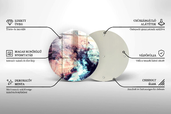 Tocător de bucătărie Abstracție pictată