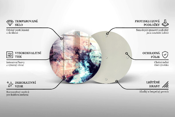 Tocător de bucătărie Abstracție pictată