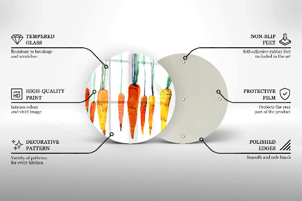 Tocător de bucătărie Ilustrație de morcov