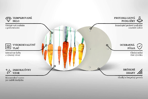 Tocător de bucătărie Ilustrație de morcov