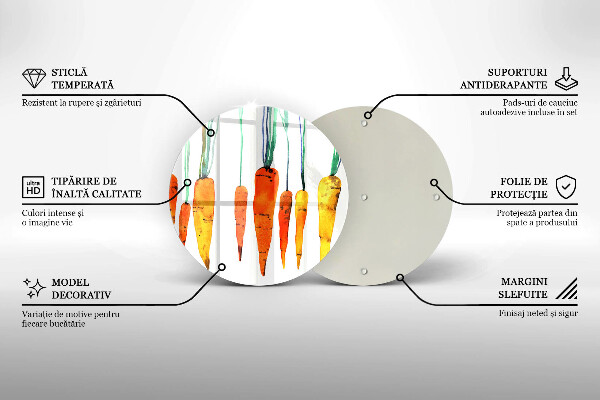 Tocător de bucătărie Ilustrație de morcov