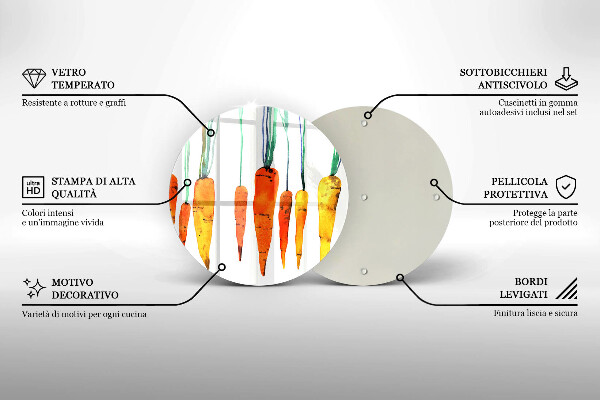 Tocător de bucătărie Ilustrație de morcov