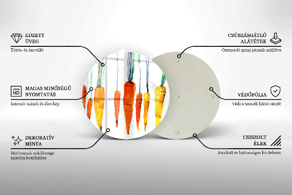 Tocător de bucătărie Ilustrație de morcov