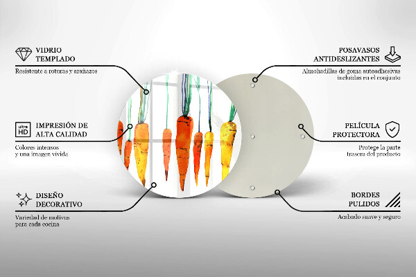 Tocător de bucătărie Ilustrație de morcov