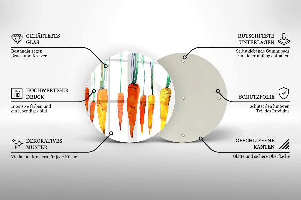Tocător de bucătărie Ilustrație de morcov