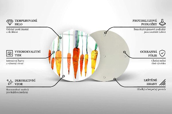 Tocător de bucătărie Ilustrație de morcov