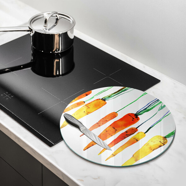 Tocător de bucătărie Ilustrație de morcov