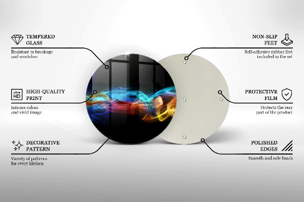Tocător de bucătărie Fum colorat