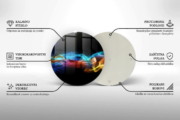 Tocător de bucătărie Fum colorat