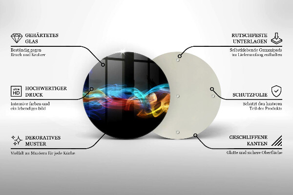 Tocător de bucătărie Fum colorat