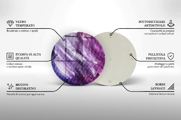 Tocător de bucătărie Abstracția vopselei