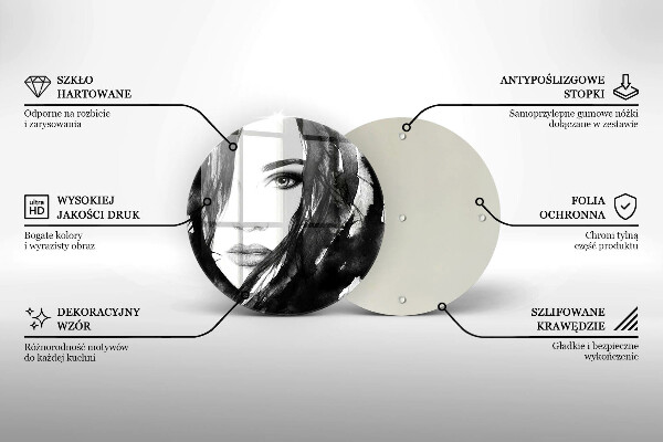 Tocător de bucătărie Chipul de femeie