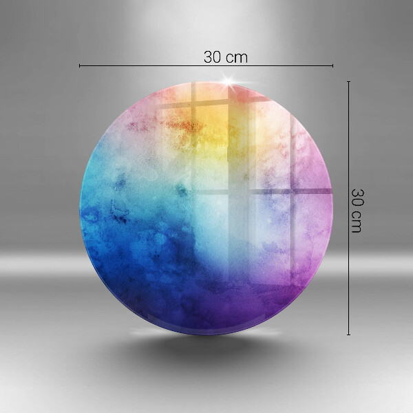 Tocător de bucătărie Stropi de acuarelă curcubeu