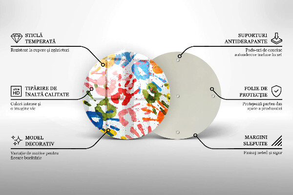 Tocător de bucătărie Urme de mâini ale copiilor