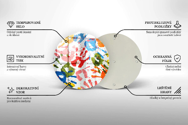 Tocător de bucătărie Urme de mâini ale copiilor