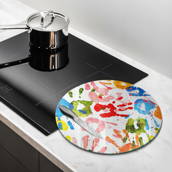 Tocător de bucătărie Urme de mâini ale copiilor