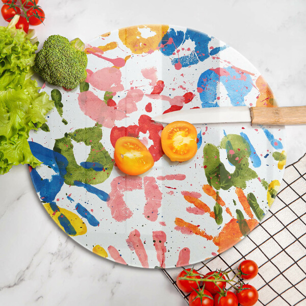 Tocător de bucătărie Urme de mâini ale copiilor