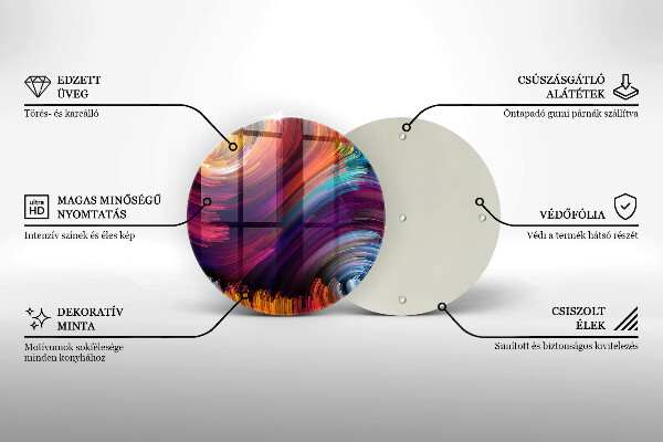 Tocător de bucătărie Evidențieri colorate