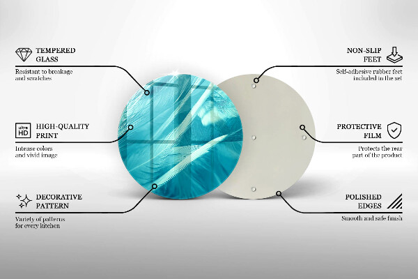 Tocător de bucătărie Pene delicate