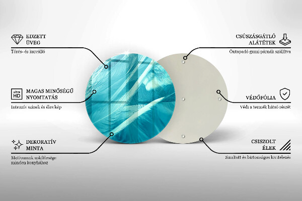 Tocător de bucătărie Pene delicate