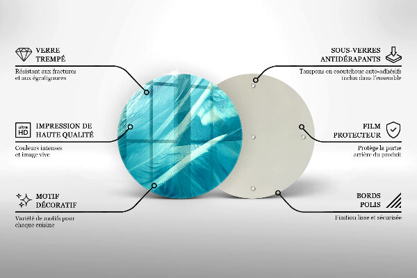Tocător de bucătărie Pene delicate