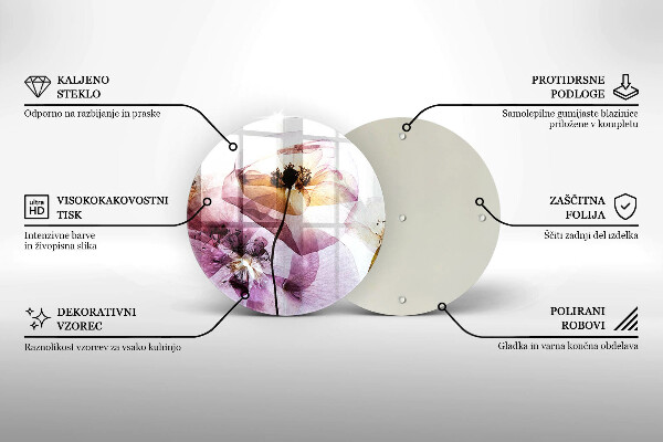 Tocător de bucătărie Flori delicate