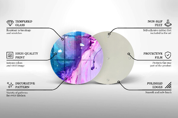 Tocător de bucătărie Cerneluri de abstractizare