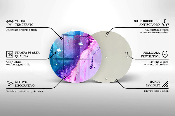 Tocător de bucătărie Cerneluri de abstractizare