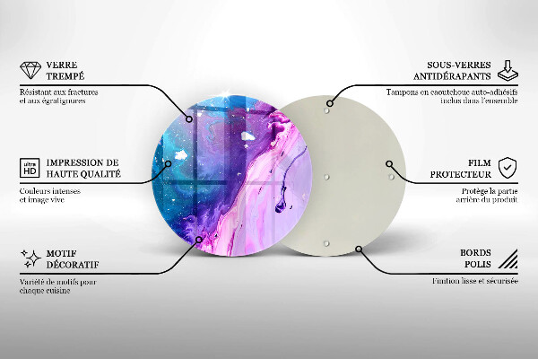 Tocător de bucătărie Cerneluri de abstractizare
