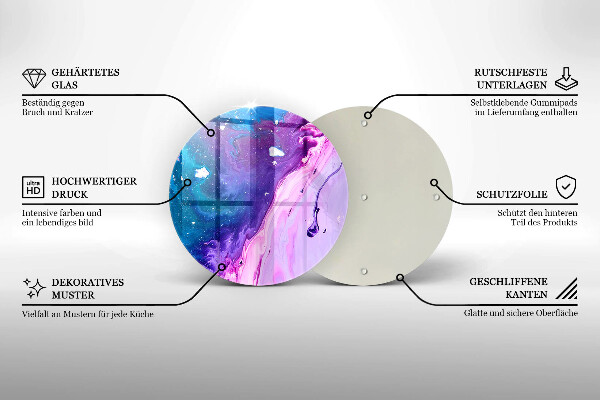 Tocător de bucătărie Cerneluri de abstractizare