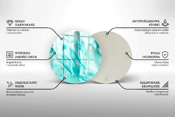 Tocător de bucătărie Vopsele de abstractie