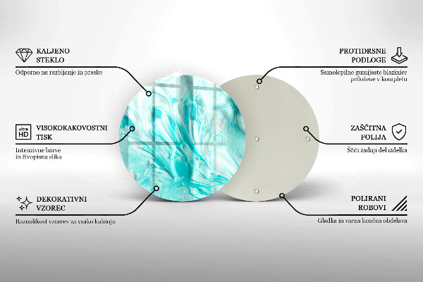 Tocător de bucătărie Vopsele de abstractie