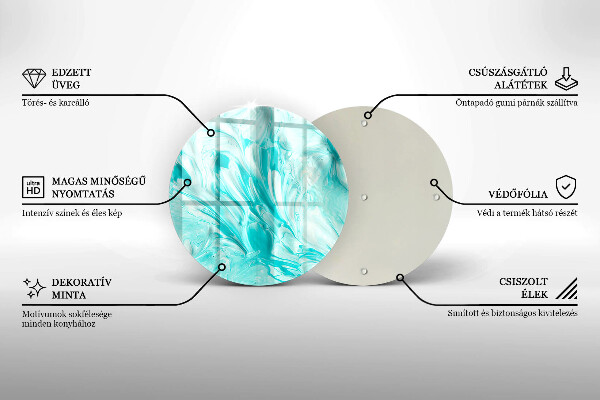 Tocător de bucătărie Vopsele de abstractie