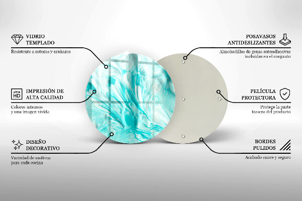 Tocător de bucătărie Vopsele de abstractie