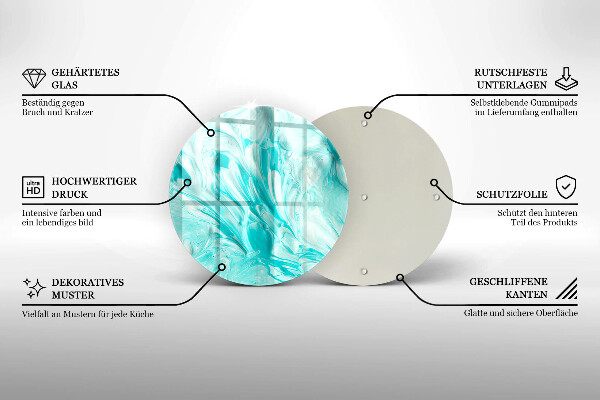 Tocător de bucătărie Vopsele de abstractie