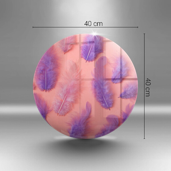 Tocător din sticlă Pene pufoase