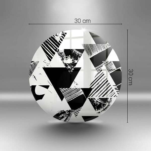 Tocător din sticlă Triunghiuri geometrice