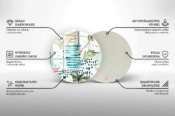 Tocător din sticlă Ilustrații de vacanță