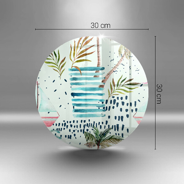 Tocător din sticlă Ilustrații de vacanță