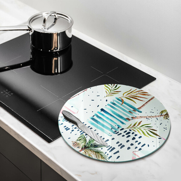 Tocător din sticlă Ilustrații de vacanță