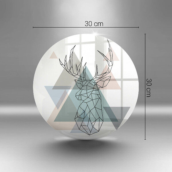 Tocător din sticlă Cerb abstract