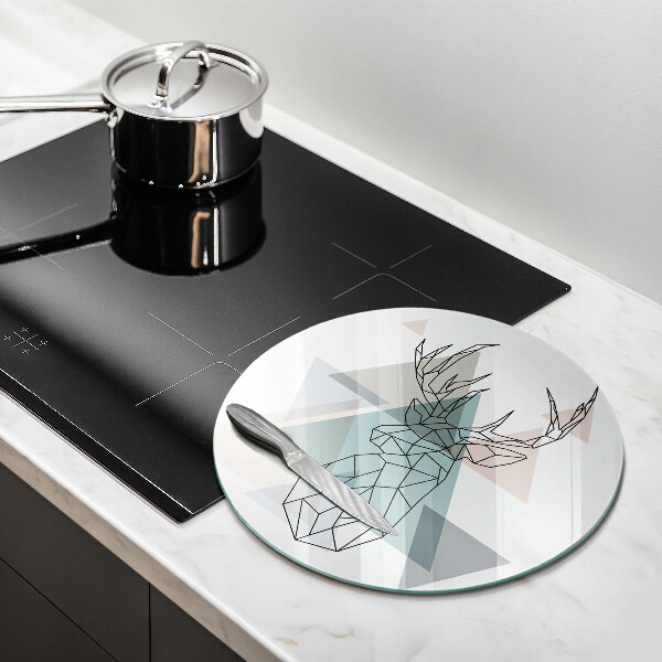 Tocător din sticlă Cerb abstract