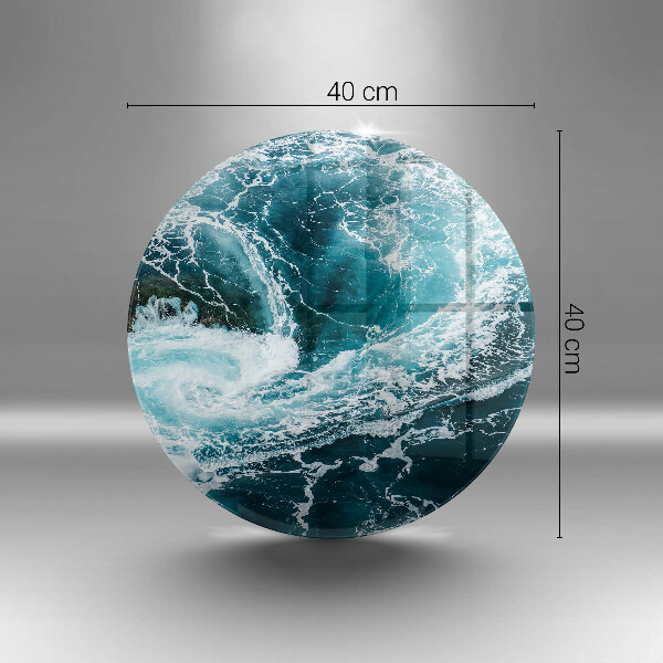 Tocător din sticlă Valuri spumoase de apă