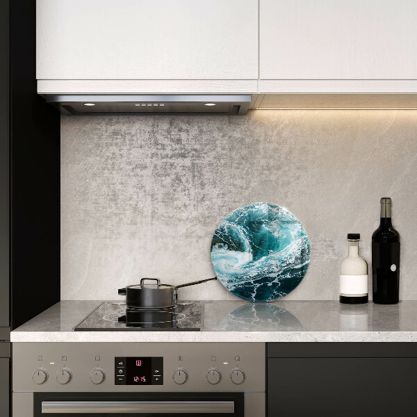 Tocător din sticlă Valuri spumoase de apă