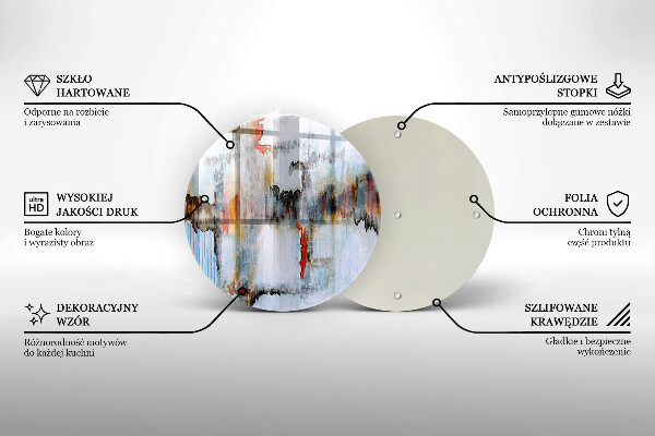 Tocător de bucătărie Vopsele de abstractie